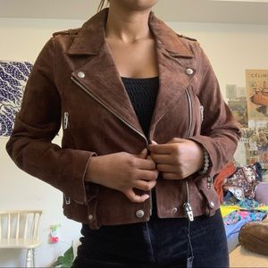 BLANK NYC Suede Moto Jacket